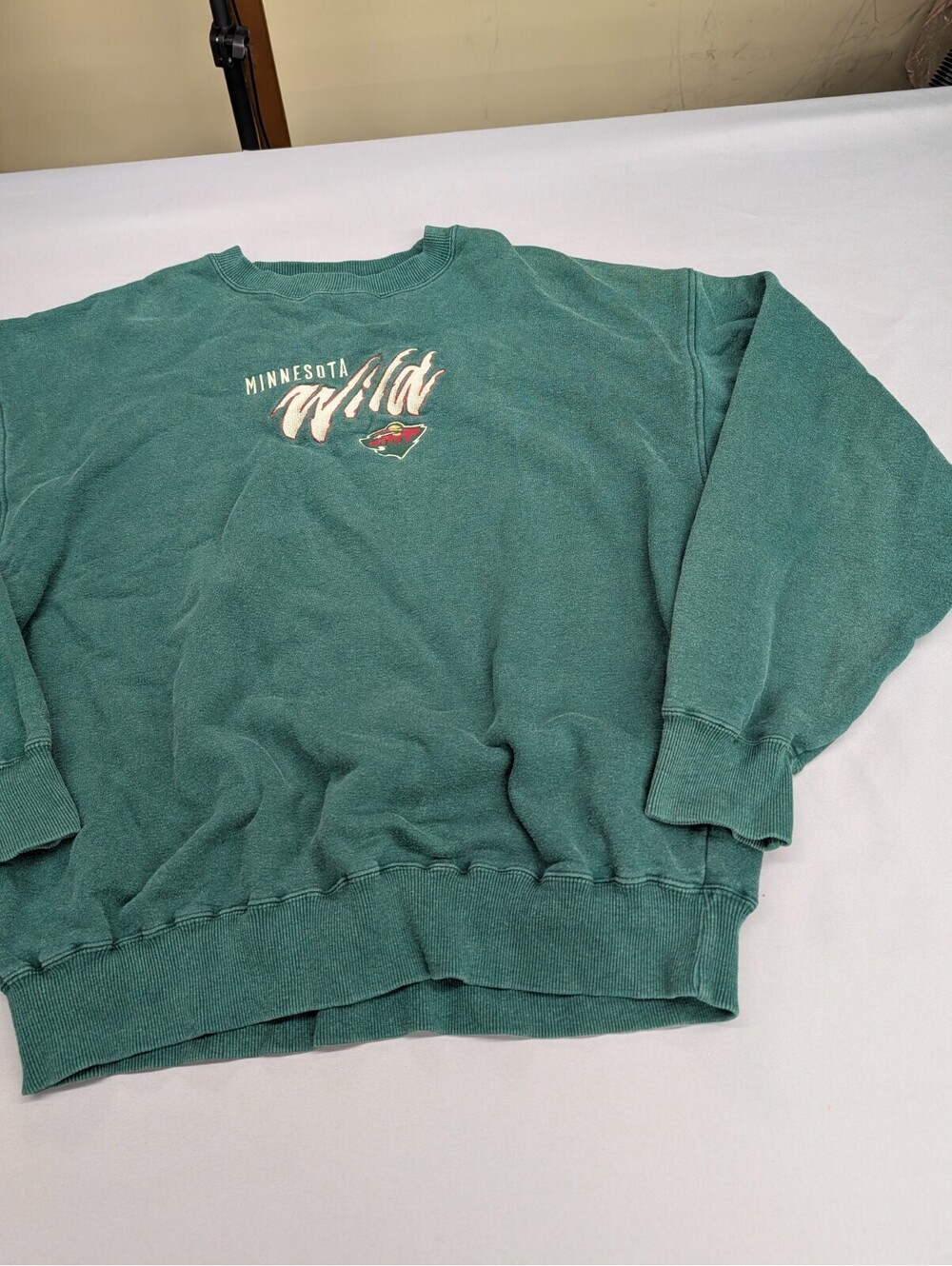 Minnesota Wild Majestic Crewneck Sweatshirt Green XL Vintage